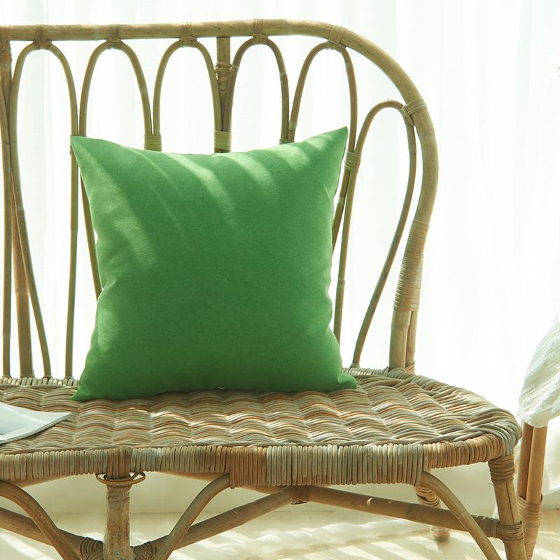 2Pcs 45X45Cm Outdoor Waterproof Green Throw Pillow Cover Spring Decorative Square Pillows Cover Leave Modern Garden Cushion Case
