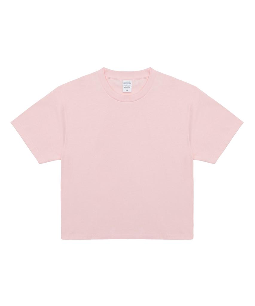 C WEAR BY THE GENIUS Мужская укороченная футболка Светло-розовая