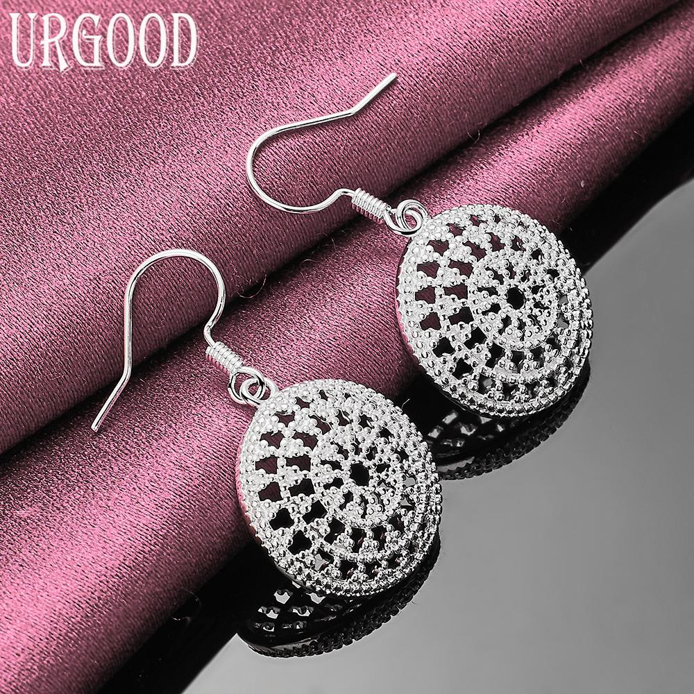 Модные серьги-подвески из стерлингового серебра 925 пробы, свадебные украшения