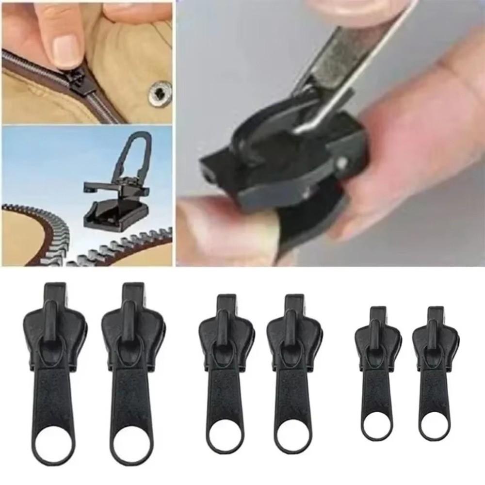 New 4 Sizes Zipper Head Universal Handmade Zipper Slider Repair Zipper Puller Head Household Sewing Accessories