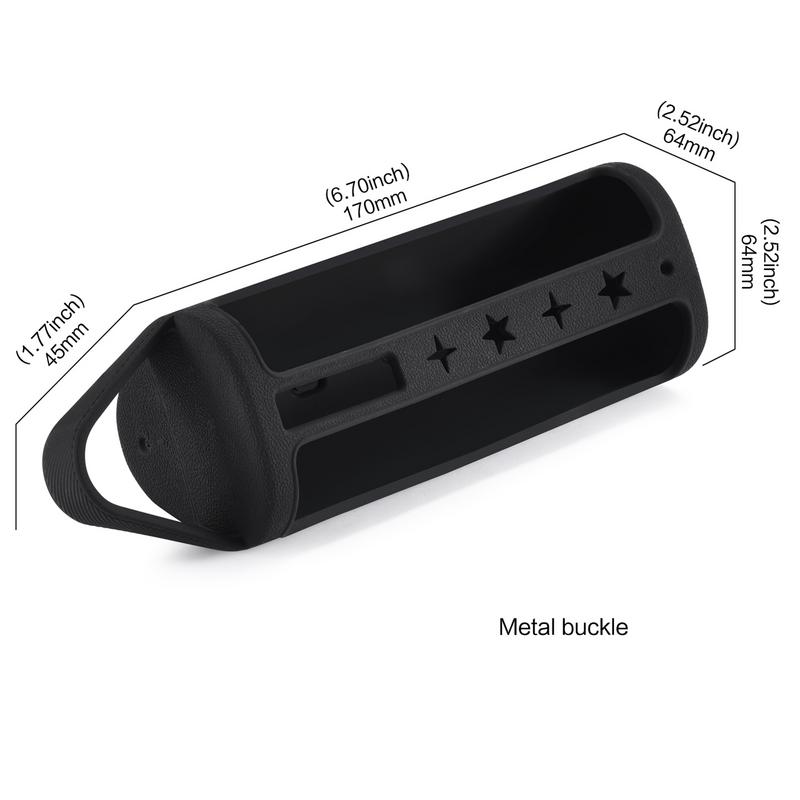 Для получения справки по описанию Чехол для динамика Чехол для динамика Сумка-органайзер с металлическим карабином Всестороннее покрытие для путешествий