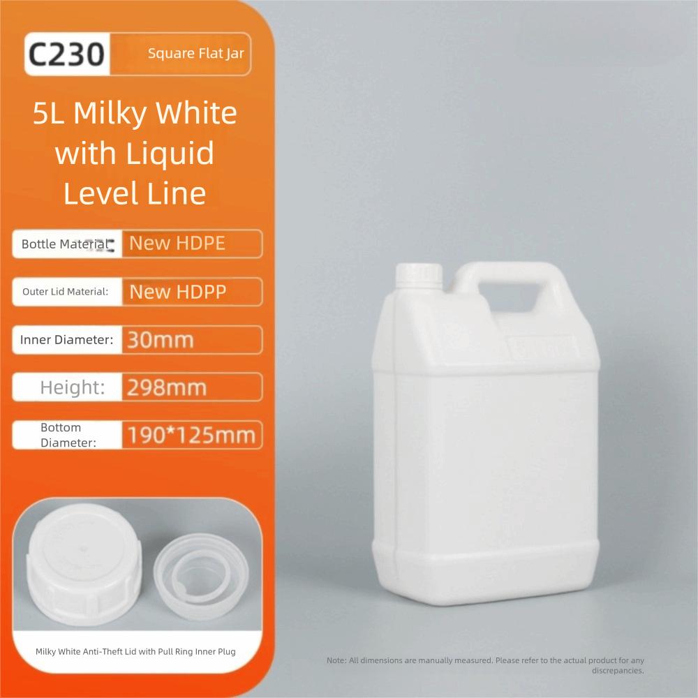 1/2/3/4/5/6/10 л Ведро из ПНД пищевого класса Канистра для масла Многоцелевая пластиковая герметичная бутылка Йогурт