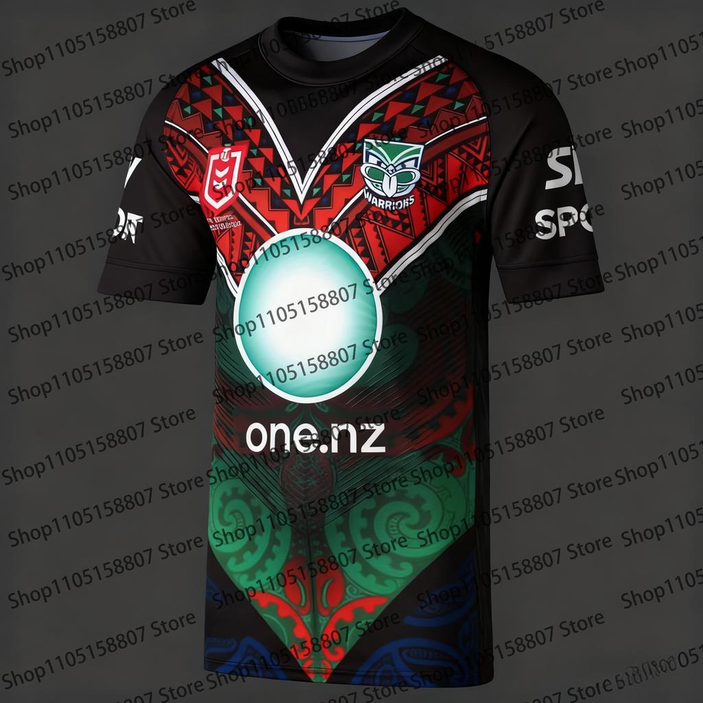 Тренировочная футболка New Zealand Warriors по регби 2026 года, с быстросохнущим верхом