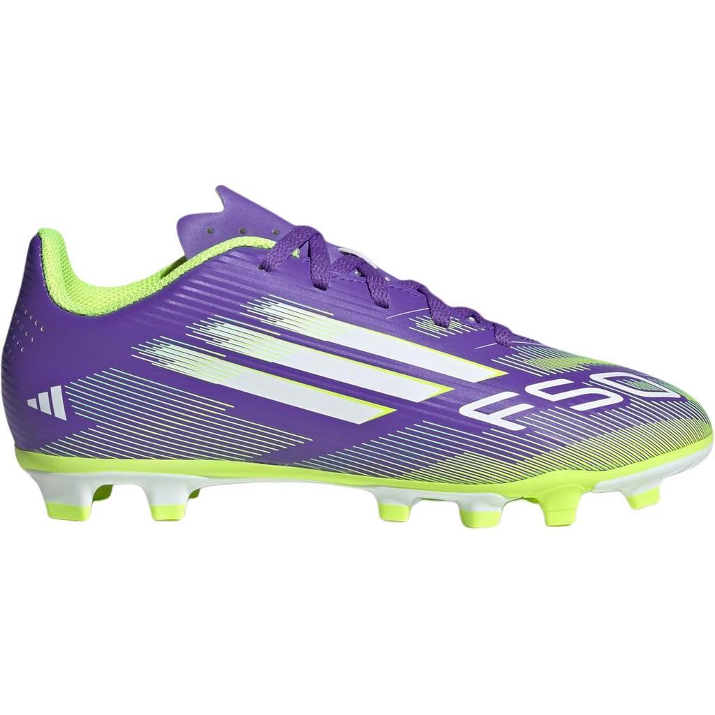 adidas Клубные Футбольные Бутсы F50 Удобные Универсальные Прочные Поддерживающие Низкие Детские Футбольные Бутсы Детские Кроссовки Фиолетовые JI0030