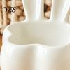 Office Table Organizer 3D Printed Rabbit Storage Organizer, Cute Bunny Ears Desktop Container for Room Decor Keys Jewelry, Decorative Plastic