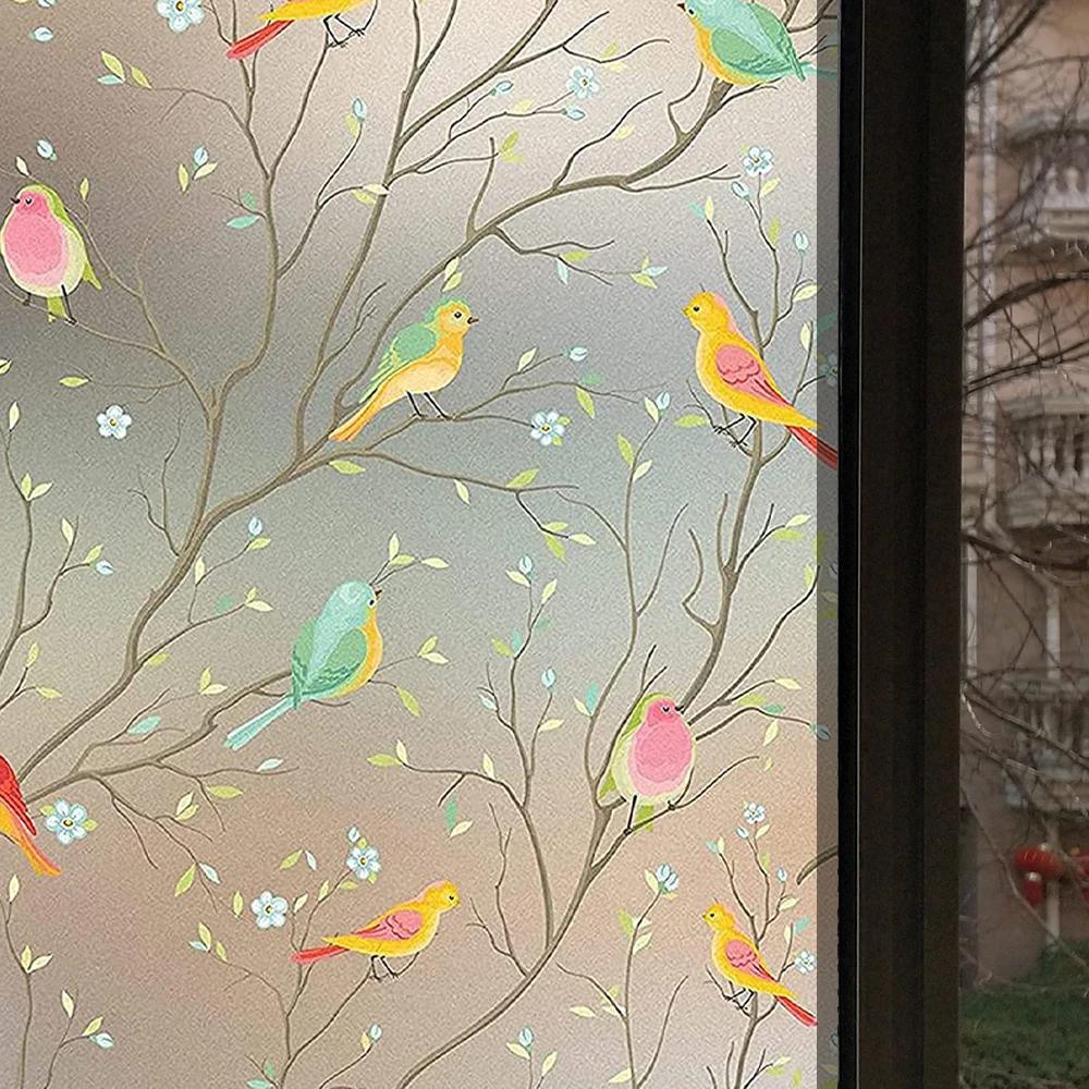 Декоративная пленка для окон разных размеров, статическая самоклеящаяся пленка, окрашенная виниловая пленка Htv, наклейки для оконного стекла, теплоизоляция