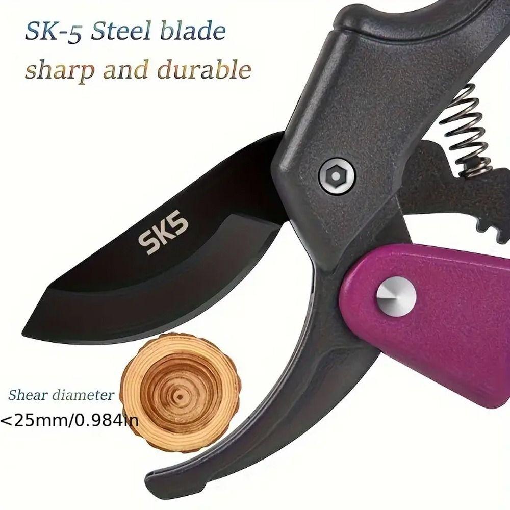Ручные ножницы для сбора фруктов SK5, стальной секатор, инструмент для обрезки, ножницы для обрезки веток, сад