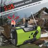 Hiking Survival Radio Multifunctional Emergency Radio Hand-Crank USB Solar Battery Powered 115dB SOS Alarm Zoom Torch Alarm Reading Lamp,