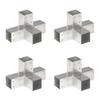 Day and Night - Day and Night X Post Connectors 4 Pcs Galvanized Metal 71x71 Mm