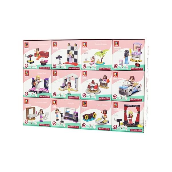 12 наборов кубиков LEGO LEGO для девочек Biscyto, разноцветные