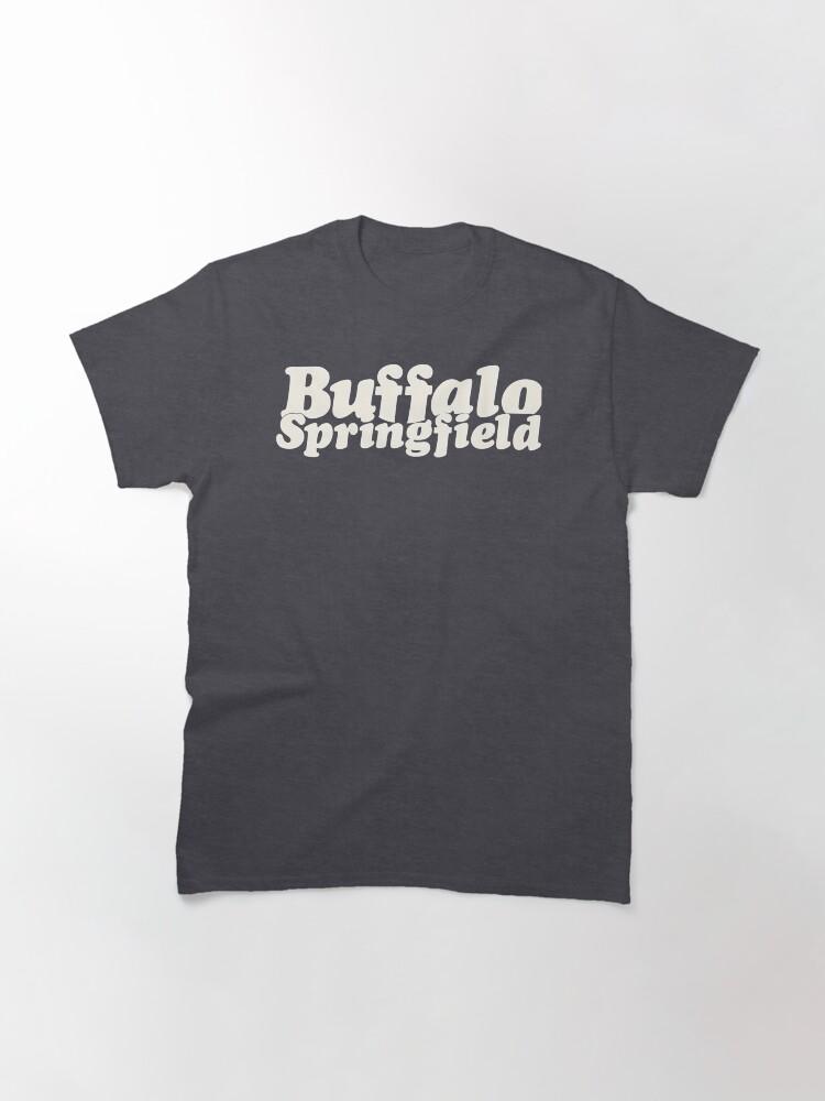Buffalo springfield Bold Cream Typography Folk Rock Band Classic T-Shirt