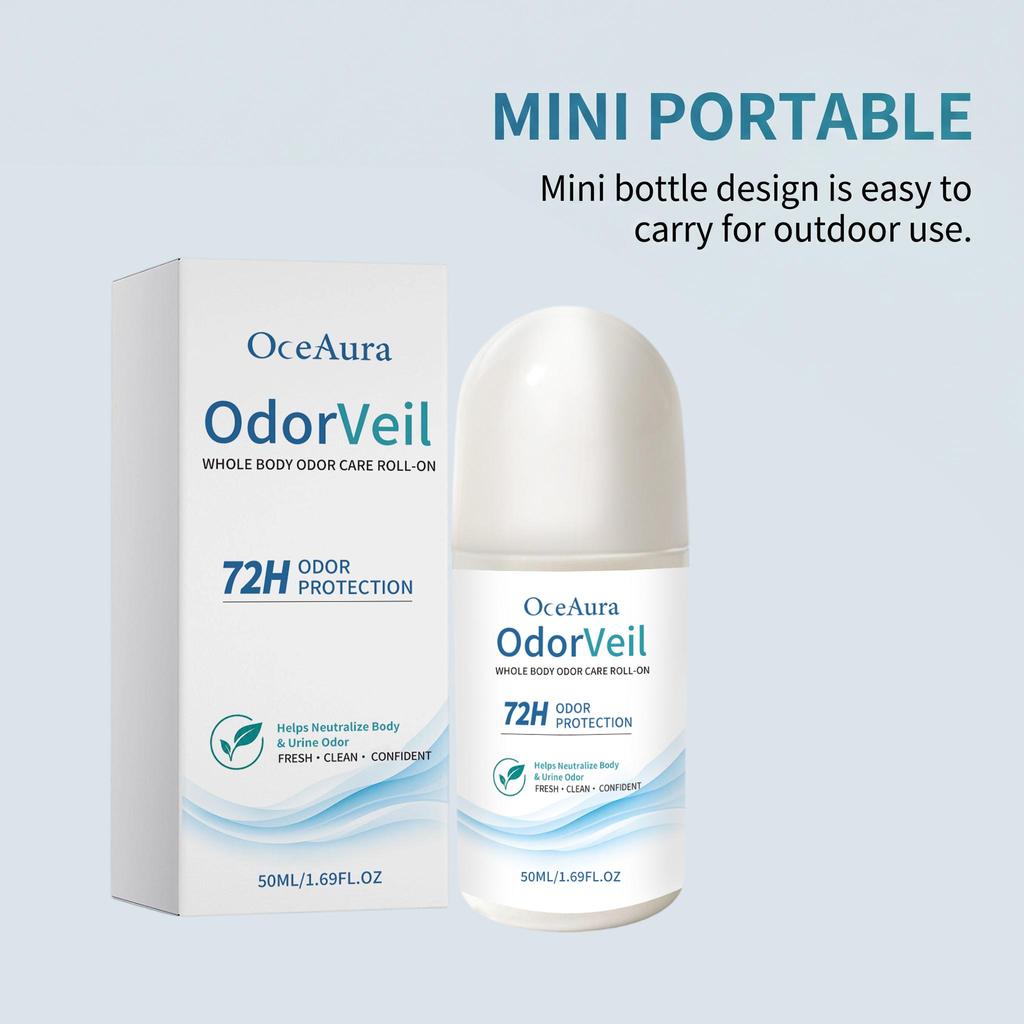 OceAura body care ball mint fragrance ball design underarm refreshing, clean, gentle and non-stick daily care 50ml