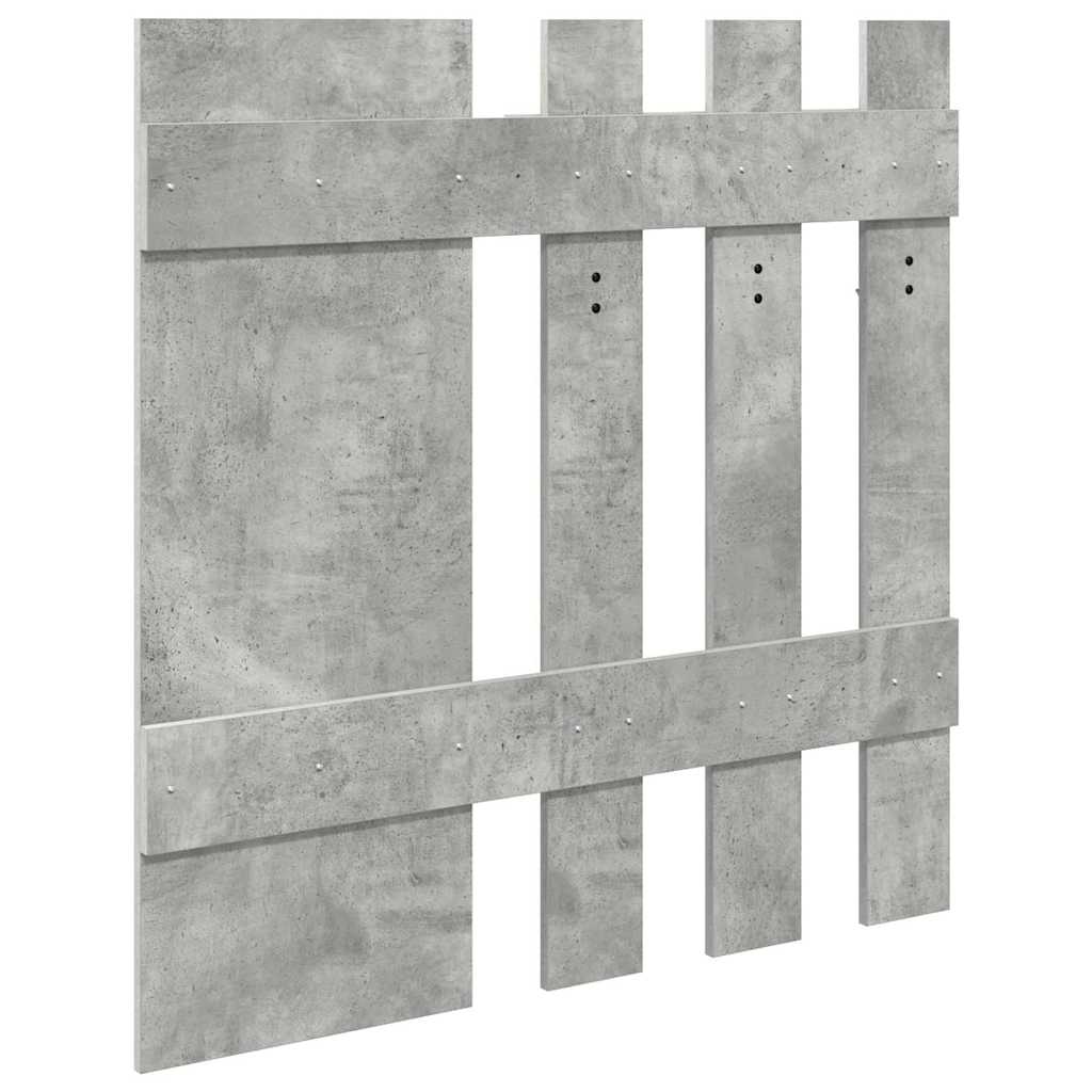 Wall Mounted Nightstand Concrete Grey 100 x 10 x 100 cm