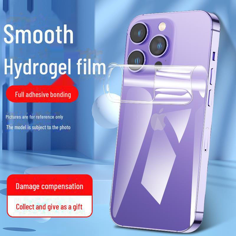 Универсальная гидрогелевая пленка для Apple iPhone 11-15: Ударопрочная, Защищающая от падений, Взрывозащищенная мягкая пленка