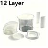 Dishwasher Safe Burger Patty Maker Non-Stick Hamburger Press with Storage Box for Home Kitchen Backyard BBQ 4