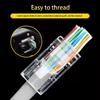50 PCs RJ45 Connector Cat6 Connector Network Unshielded RJ45 Perforated Crystal Head Network Cable