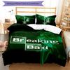 Breaking Bad 3pcs Bedding Set Duvet Cover Closure Includes 1 Duvet Cover & 2 Pillowcases for All Seasons Bedroom Home Dorm Decor