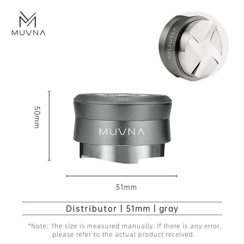 Темпер для эспрессо MUVNA V2, давление 30 фунтов, пружинный тампер для кофе, гравитационный распределитель из нержавеющей стали с адаптивной высотой, новый комплект