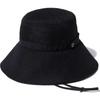 The North Face Hike Broom Removable Chin Size M Hat, Unisex, Straw, Compact, Washable, Strap, Black,