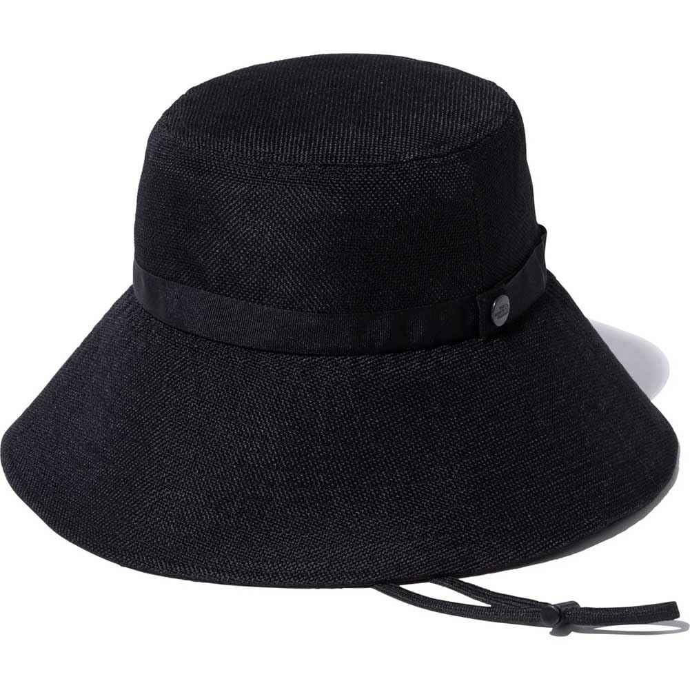 The North Face Hike Broom Removable Chin Size M Hat, Unisex, Straw, Compact, Washable, Strap, Black,