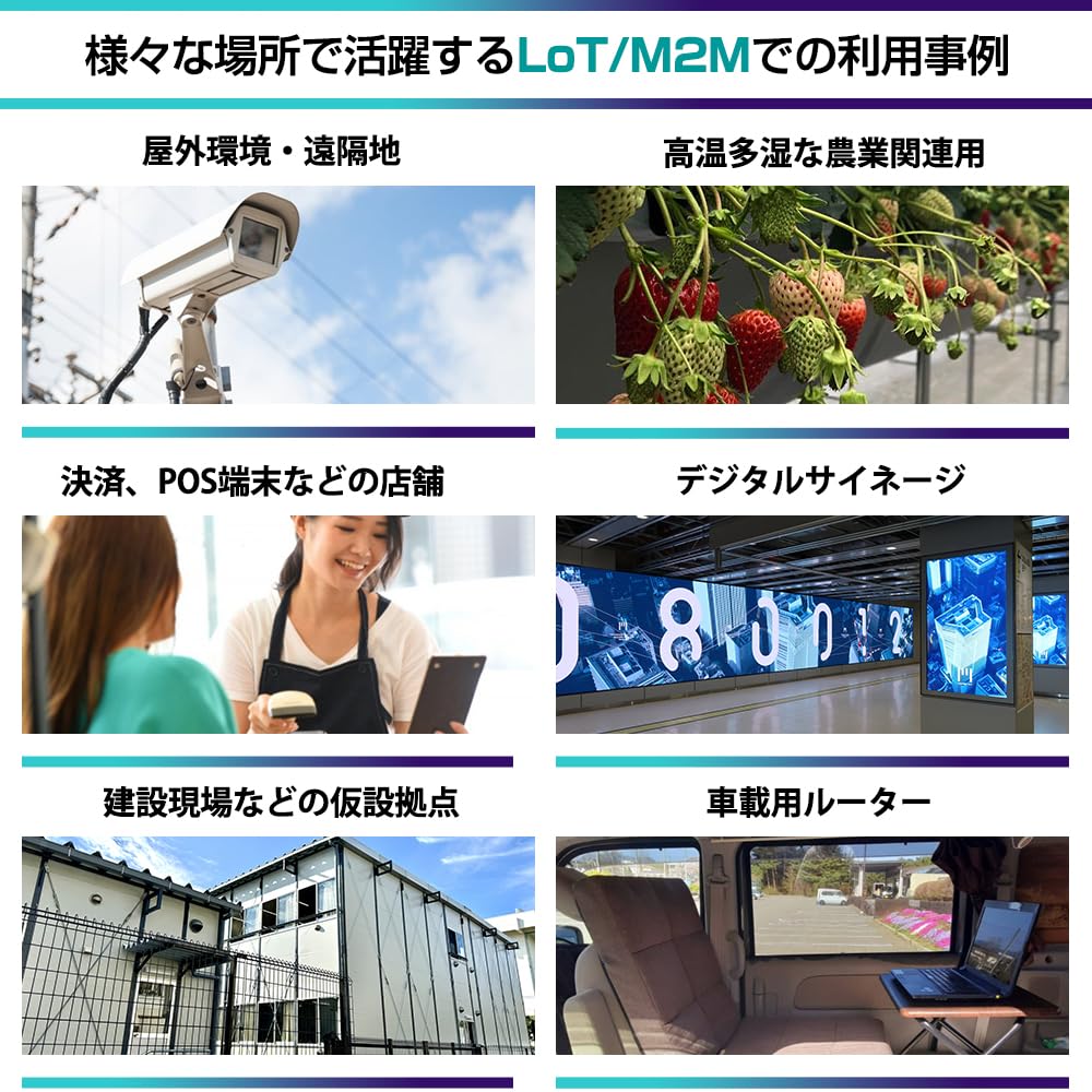 Compact LTE Router for Business and Industrial Use Available Strong Radio Wave Catch Strong 30 Devices Can Be Connected Simultaneously Connection