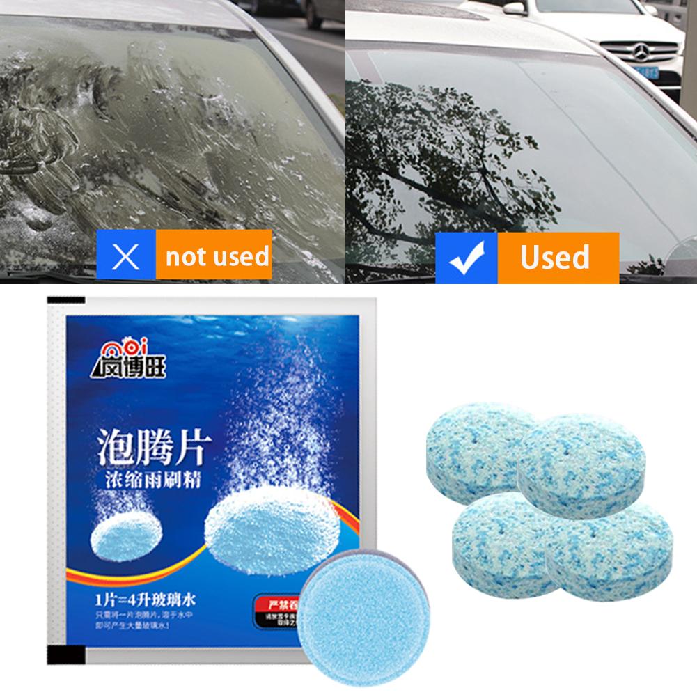 10-100PCS Solid Cleaner Car Windscreen Cleaner Effervescent Tablet Windshield Window Glass Cleaner Detergent Auto Accessories