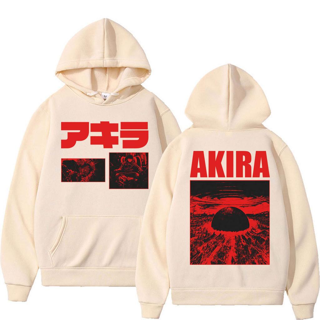 Japan Movie Anime Akira Science Fiction Shotaro Kaneda Hoodies Men Women Harajuku Manga Tracksuit Fleece Oversized Sportwear Y2k Tops