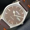 AUTOMATIC 6309A VINTAGE JAPAN MENS BROWN COLOR DIAL WATCH A701447-5 R206b-a701447