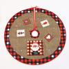 Christmas tree skirt, creative and exquisite printed Santa Claus tree bottom decoration Christmas supplies decorations