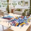 Crystal Velvet Square Rug Custom NameErling Haaland Pattern Non Slip Home Floor Decor Rug