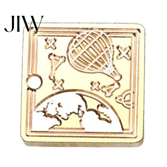 Brass Sealing Head Wax Seal Stamp Head, Vintage European Embossed Relief Engraved Pattern for Wedding Invitation Envelope Journal Gift
