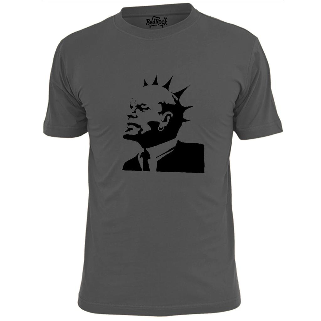 Мужская футболка Banksy Punk Lenin Art Граффити Уличное искусство Коммунизм Россия