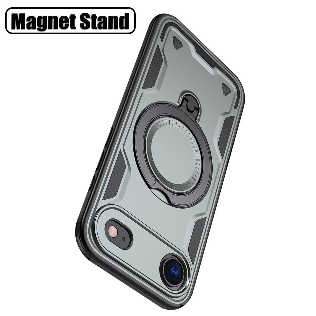 Противоударный чехол Rugged Armor для подставки MagSafe для iPhone 17 Air 16 15 14 13 12 Pro Max 11 XR Plus 16E 17Pro Магнитный держатель Чехол для телефона