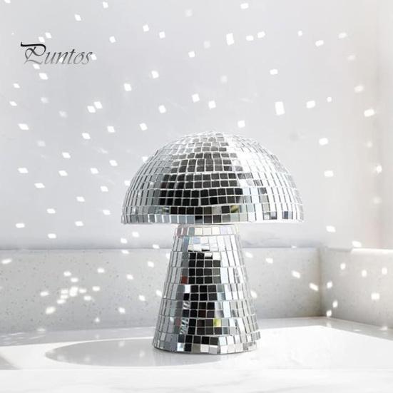 Диско-шар в виде гриба для вечеринки, блестящее зеркало, диско-шар, украшение, ретро-светоотражающая плитка для дискотеки, гриб, домашние бары, вечеринки, свадьбы, ночные клубы, орнамент