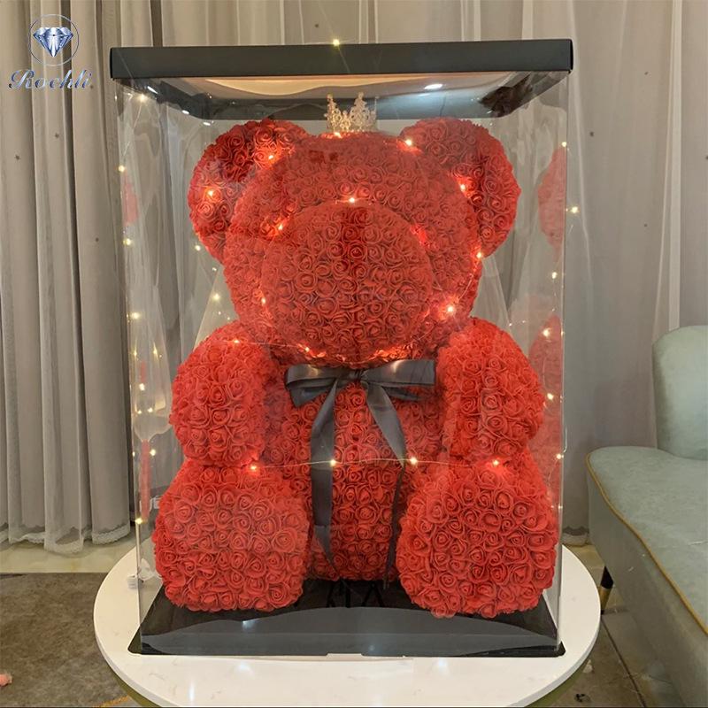 Goddess Day 70cm Preserved Rose Bear - Perfect for Girlfriend, Wife, Qixi Festival, or Valentine's Day