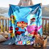 Warm Flannel Blanket Pocoyó cartoon Pattern, Lightweight Comfortable Throw Blanket for Bed Sofa Use