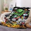 1Pc Halloween Horror Mashup Blanket Soft Throw Blanket For Home Bedroom Bed Sofa Travel Office Solid Christmas Blanket