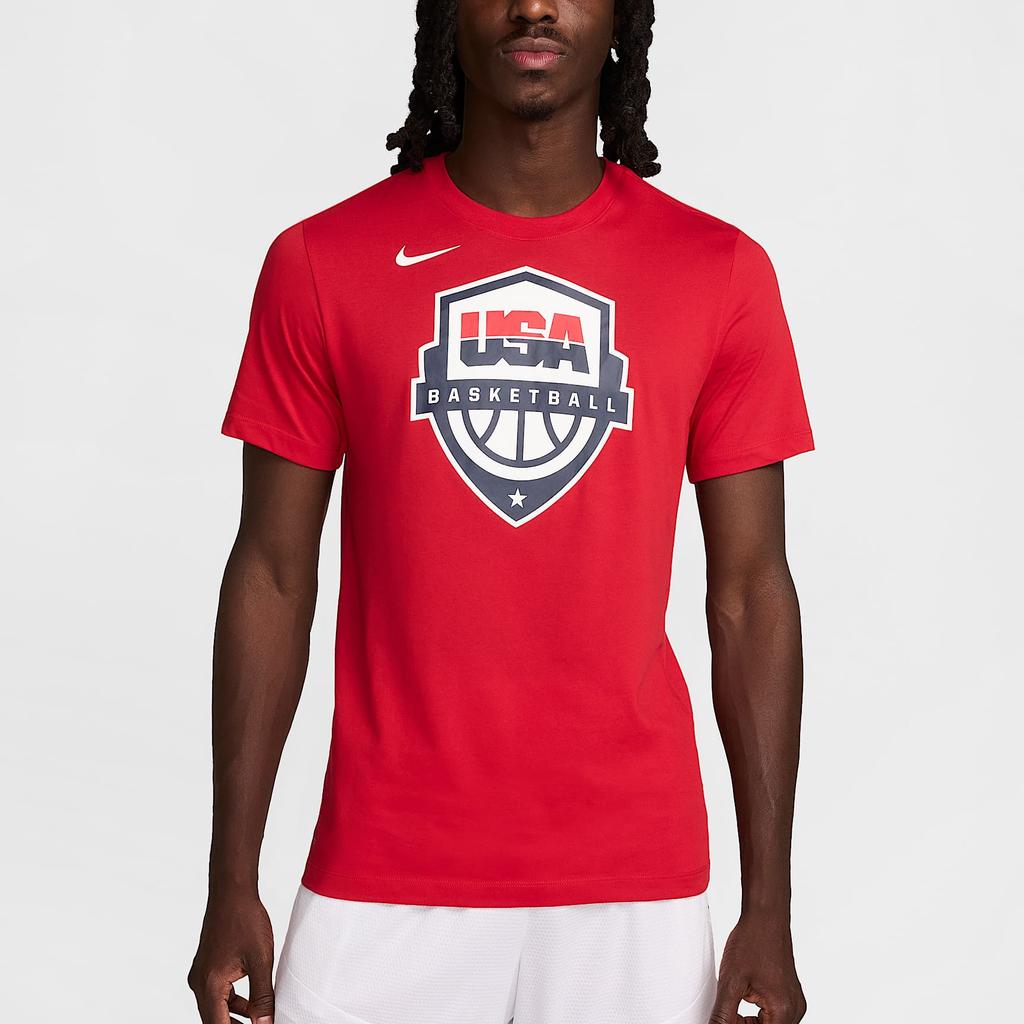 Nike USAB Basketball DRI-Fit T-shirt Sport Red/Sport Red/White Men Streetwear FQ3634-614