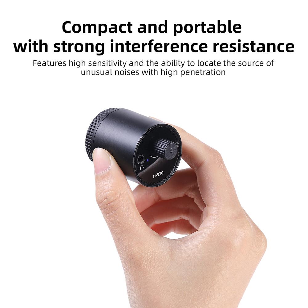 Water Leak Detector Multi-functional Pipe Leak Detector Portable Sound Amplifier Water Pipe Floor for Leak Detection