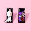 Личность креативный rabub металлическая значок лесной эльф labubu мультфильм сплав брошь булавка украшение