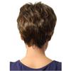 Коричневые короткие костюмные парики, вьющиеся для женщин, многослойный натуральный парик Боб, синтетические волосы, парик из высокотемпературного волокна для женщин старшего возраста