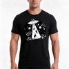 Cats Vs Aliens Tshirt Summer Casual Cotton Tee Oversized Streetwear Tops Vintage Graphic Print Loose Fit Short Sleeve