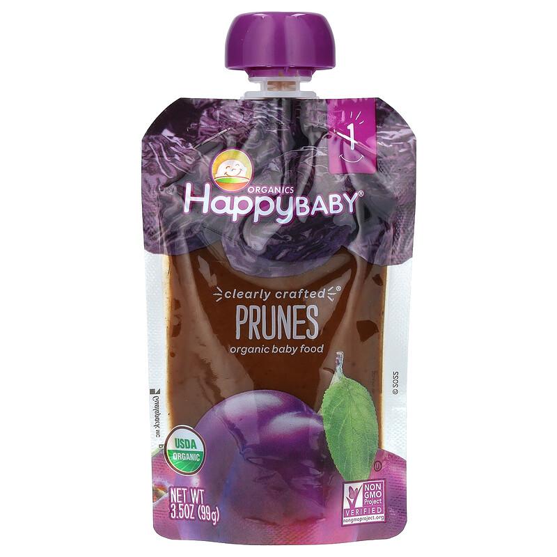 Happy Baby®, Organic Baby Food, Stage 1, Prunes, 3.5 oz (99 g)