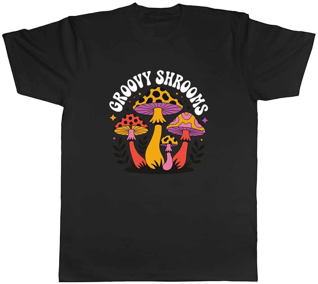 Groovy Mushrooms Psychedellic Mens T-Shirt Tee Gift Top