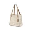 Coach Horse And Carriage 32 Dot Print Coated Canvas And Leather Tote Bag Women tote Off-white C4061-IMM6H