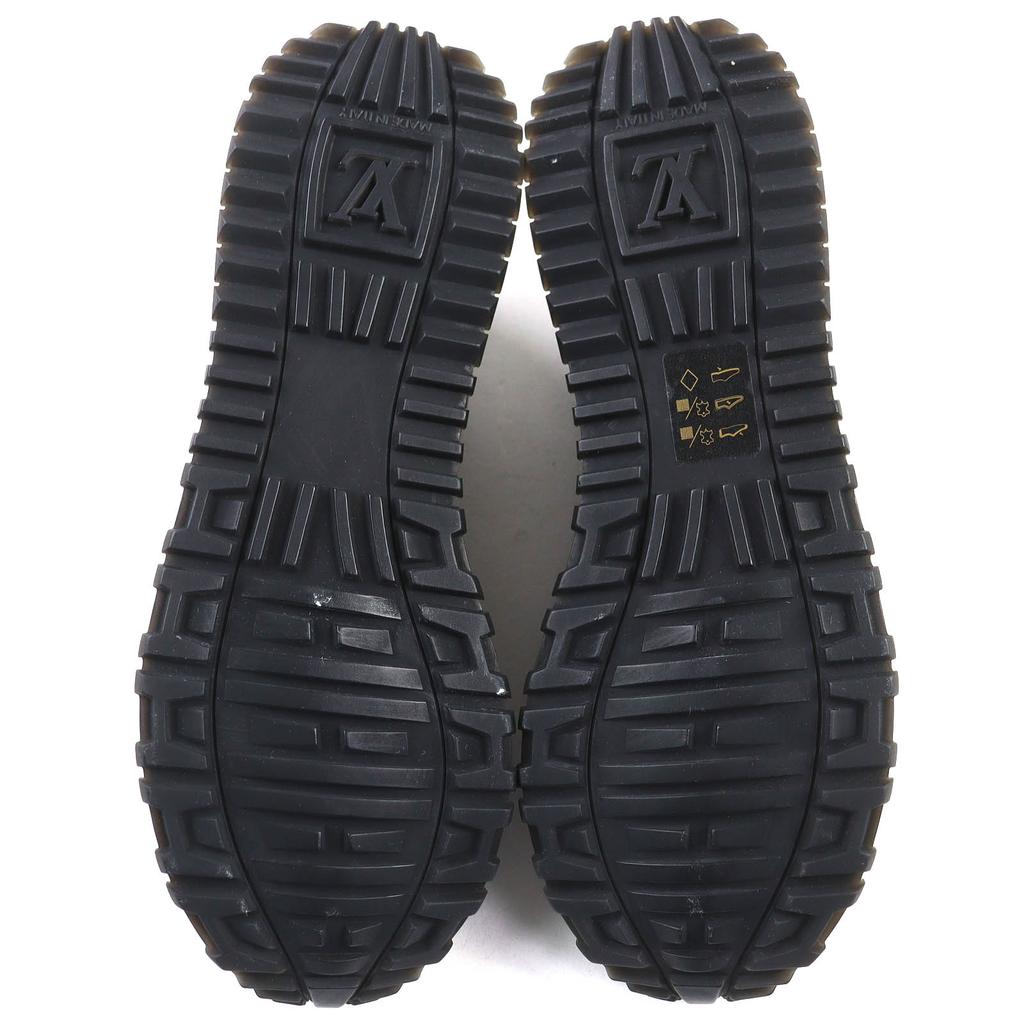 Pristine LOUIS VUITTON sneakers Runaway line LV logo monogram fabric 37 Used