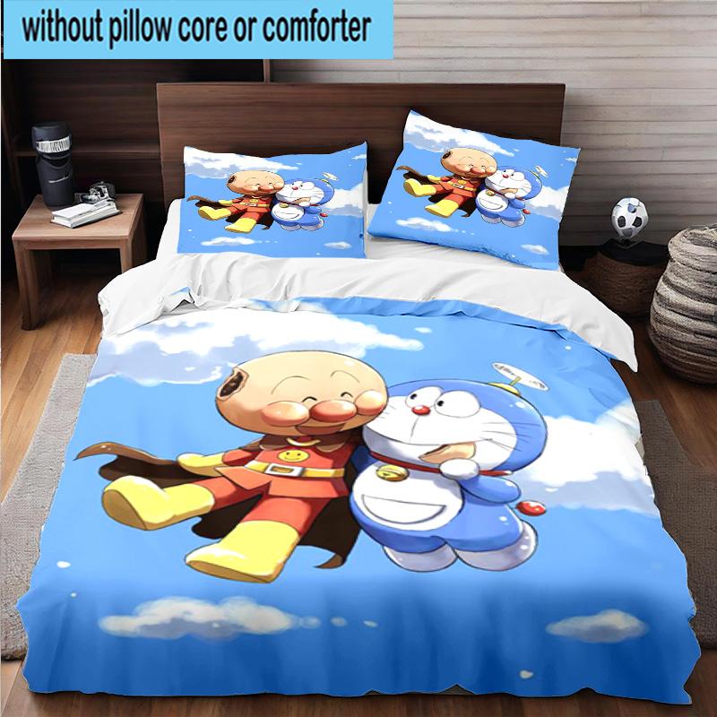 Superhero Parade 3pcs Bedding,Including 1pc Duvet Cover And 2pcs Pillowcases Perfect for Christmas,Ideal for Bedroom, Dormitory