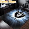 Custom Name Las Vegas Raiders Design Rug, Office Rug, Chair Rug, Carpet for Living Rooms, Doormat Game Rug Home Decor Christmas Gifts
