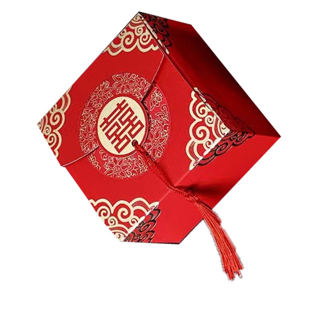 Коробка для конфет в китайском стиле, просторная, портативная, прочная, универсальная, китайская коробка для конфет Xi для