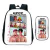 Детский K-pop Рюкзак Охотники на демонов Набор из 2 предметов с пеналом Дети Huntrix Девочка Малыш Зои Руми Мира Саджа Мальчики Рюкзак